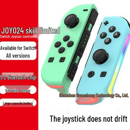 Switch Joy-Con Wireless RGB Bluetooth Game Controller Pair with Lights
