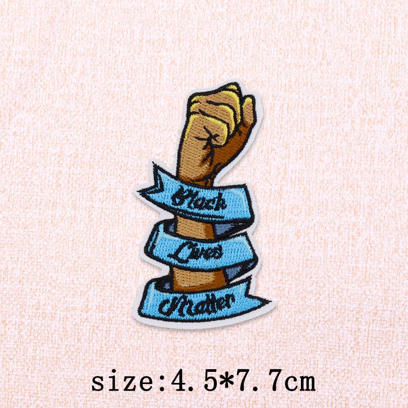 Black Girl Embroidery Patch Iron On Patches For Clothing Black Girl Magic Patches On Clothes DIY Sewing Ironing Patch Applique