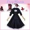 Puella Magi Madoka Magica Akemi Homura Cosplay Kleid aus Polyesterstoff für Anime Rollenspiele