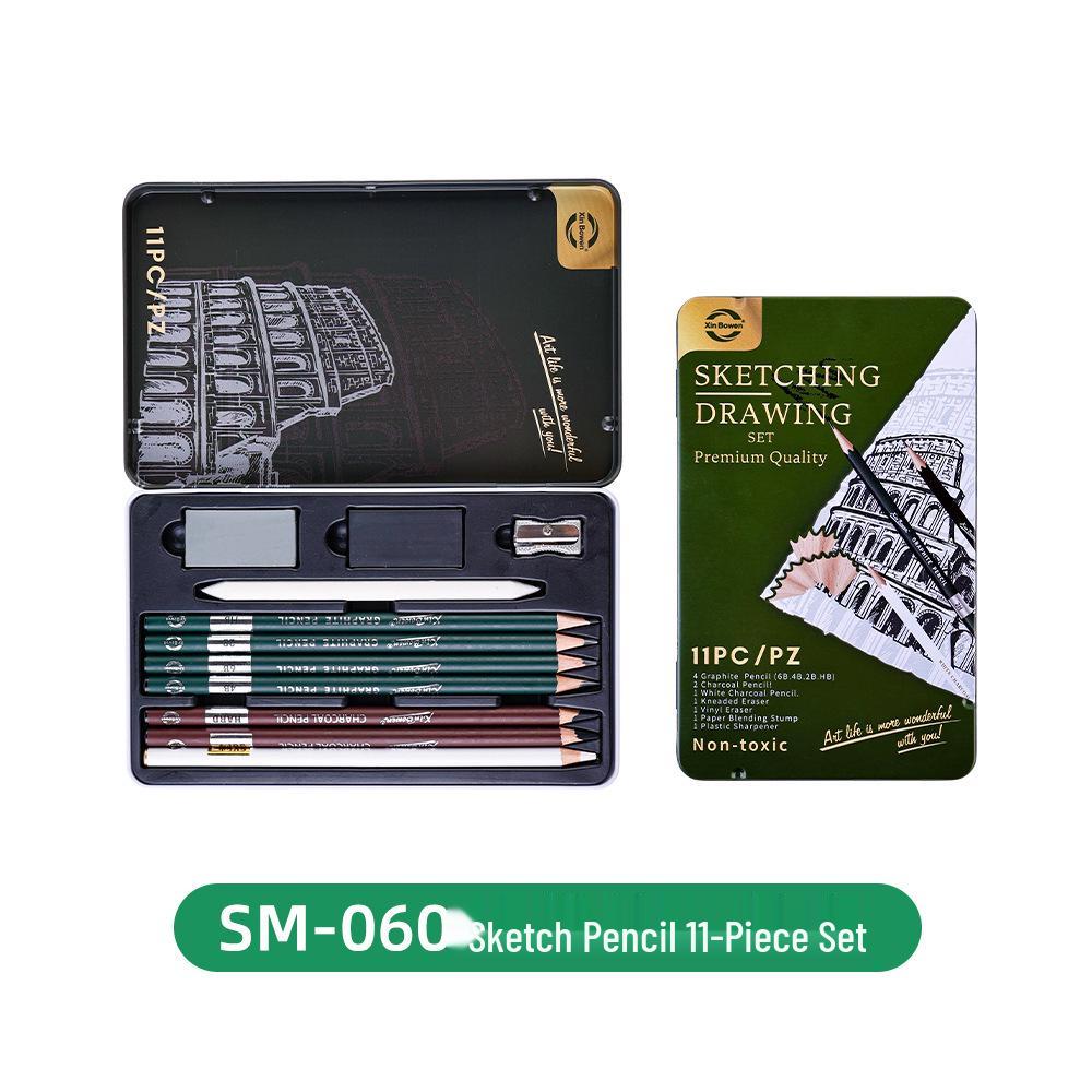 Grenzüberschreitendes Kunst-Holzkohle-Skizzierstift-Set - Weiche, Mittlere, Harte Varianten