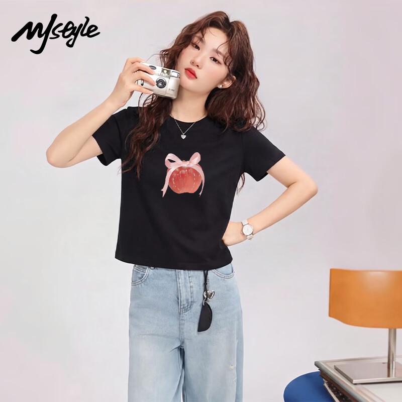 MJ STYLE Women s Cotton Short Sleeve T-Shirt S