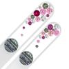 Set of 2 Czech Glass Nail Files with Crystals B-MS