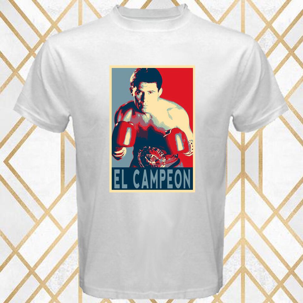 Julio Cesar Chavez El Campeon Men White T-Shirt Size S 3XL XL