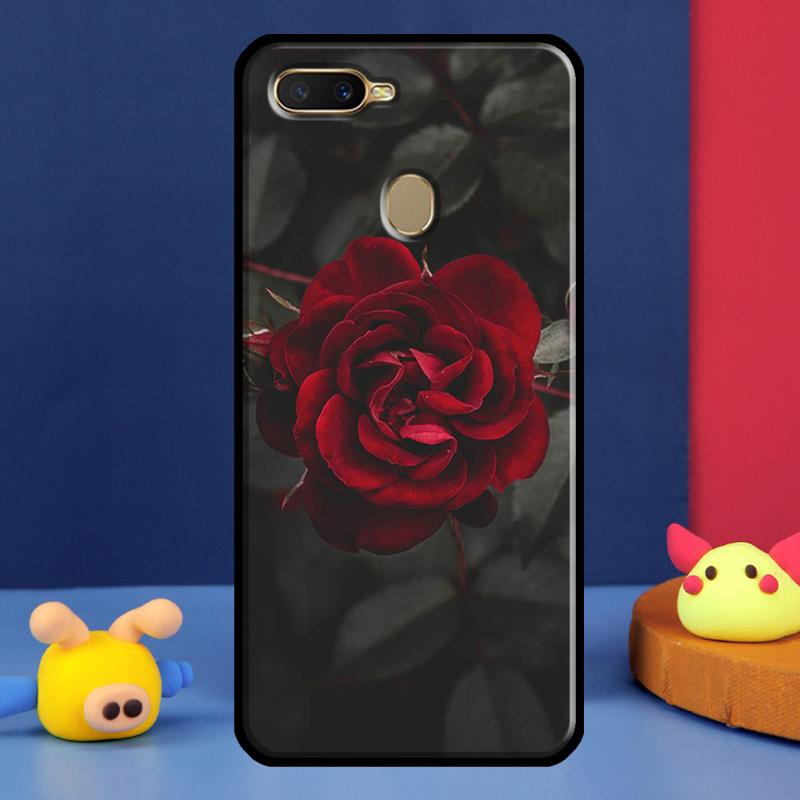 Red Rose Flower For Oppo A54 A57 S A78 A58 A98 A5 A9 A91 A15 A16 A17 A52 A72 A76 A96 A74 A94 A77 Phone Case