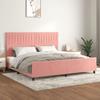 VidaXL Bed Frame with Headboard Pink 200x200 Cm Velvet3125902