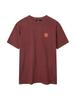 Enbiei Team Small Logo Pigment Short Sleeve T-Shirt Brown