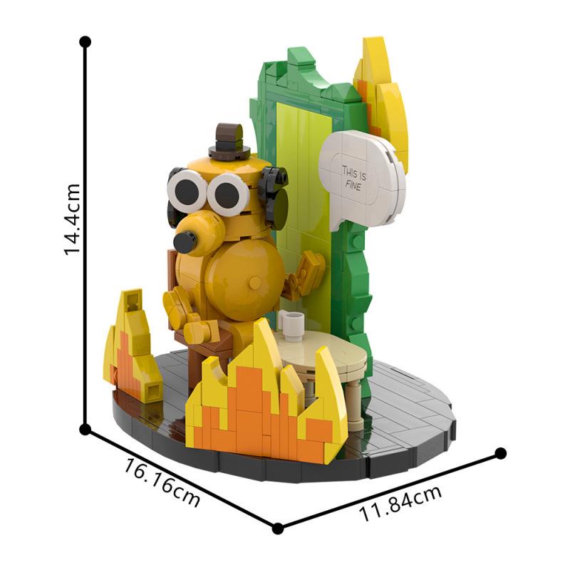 In Stock: No. 1440 S0021 "This Is Fine" Movie Building Blocks Model - Children's Assembly Toy