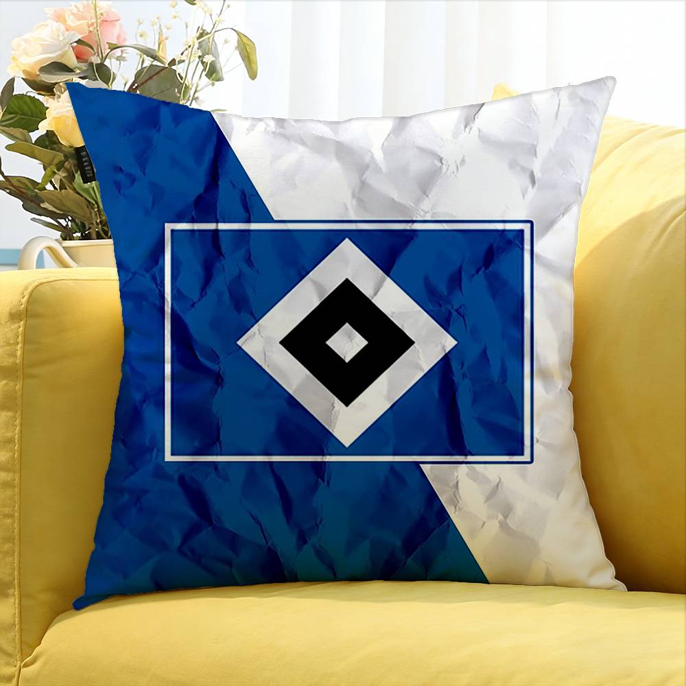 H-Hamburger SV HSV Various Sizes Square Pillow Case For Car Home Bedchamber Decor