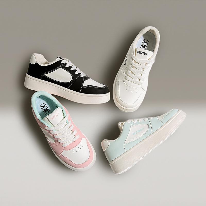 Fashion Women's Spring New Breathable Casual Shoes Fashionable Versatile Platform Non-slip Board Shoes