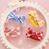 Pet Hair Clip Adorable Elegant Plaid Print Pet Cat Dog Bowknot Hair Bows Pet Supplies