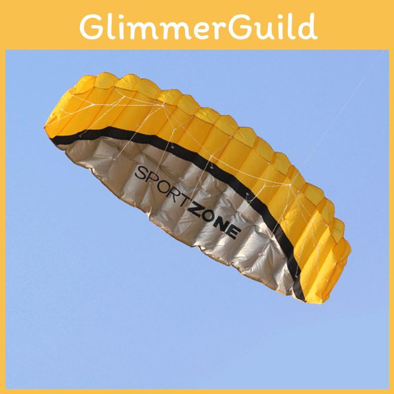 Fashionable 2.5m Dual Line Parafoil Parachute Stunt Kite Exciting For All Ages Outdoors