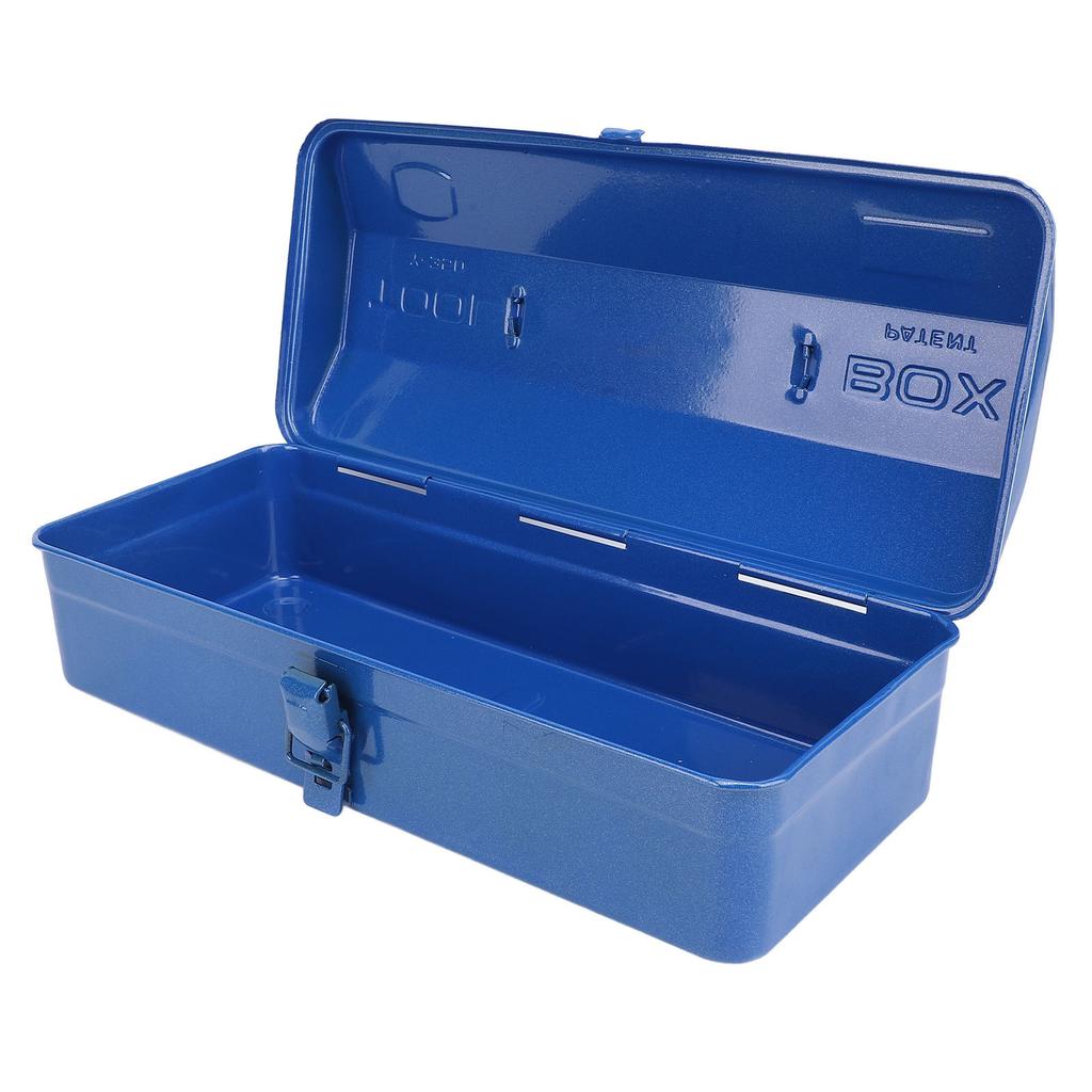 Blue Toolbox Metal Structure High Load Bearing Portable Tool Storage Organizer for Workshop Garage Car Job Site 350