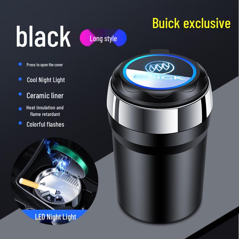Seven-Color Ambient Light Car Ashtray for Buick Regal, LaCrosse, Encore, E5, Excelle, Angyang