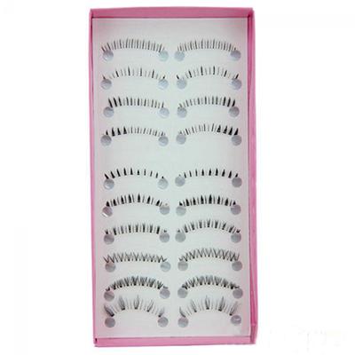 10 Pairs Hot Natural Fake Bottom Eye Lashes Lower Handmade False Eyelashes