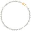 Flax Silver Gray High-Quality Round Pearl Necklace - Trendy 2023 Light Luxury Sweater Chain for Women