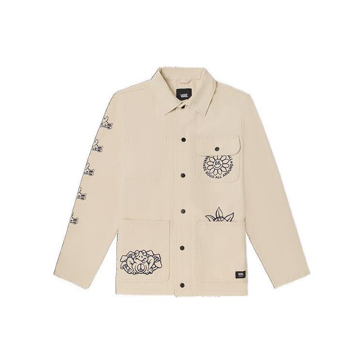 Vans Jackets Men's Ecru Lapel Moderate Other VN0A3WF17VJ