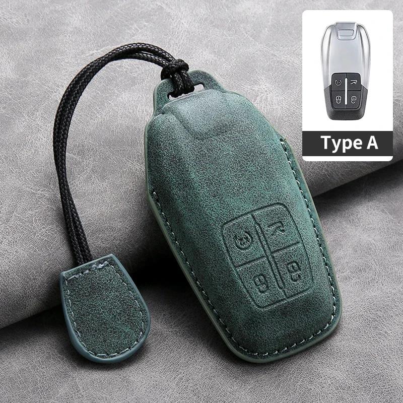 Car Key Case Cover For Ferrari F430 488 458 F12 Roma 812 F8 Leather Car Key Shell Accessories