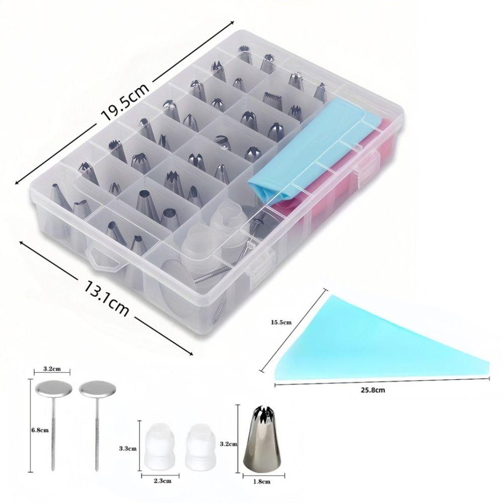 38Pcs/Set Creative Cake Decorating Nozzles Set Confectionery Pastry Bags  Kitchen Gadgets