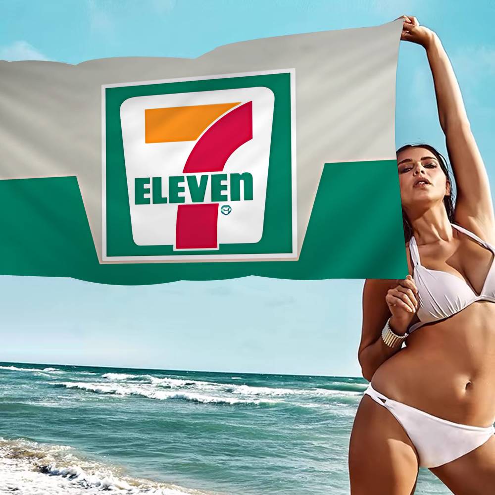 7-E-ELEVENS Microfiber Printed Beach Towel Mountain Climbing Yoga Beach Swimming Running Absorbent Soft Towel
