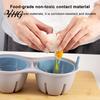 Hard Boiled Egg Maker Dual Cavity Microwave Poacher with Lid, Heat Resistant Plastic Compact Cooker Double Hole Steamer, Quick Breakfast Tool