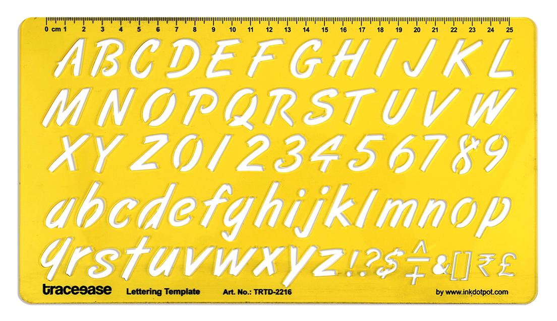 

Traceease Alphabet Lettering Template Drafting Tools,Lower Case-Upper Case & Numbers Alphabet Letter Stencils 10.9 x 6 Inches жёлтый