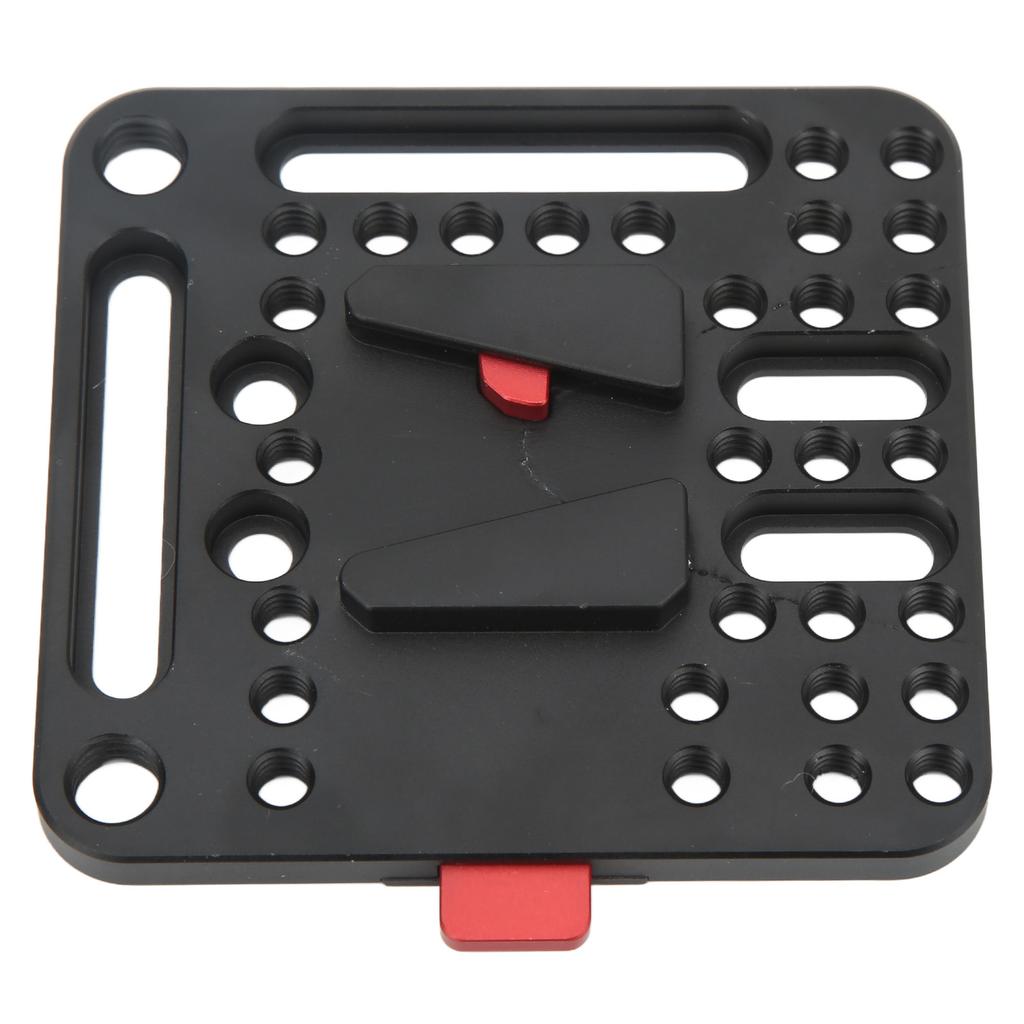 V Mount Lock Battery Plate Aluminum Alloy V Lock Battery Quick Release Plate for Photograph Camera Power Supply