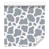 Cow Patches Wallpaper Gray and Light Gray for Living Room and Bedroom 50x1000
