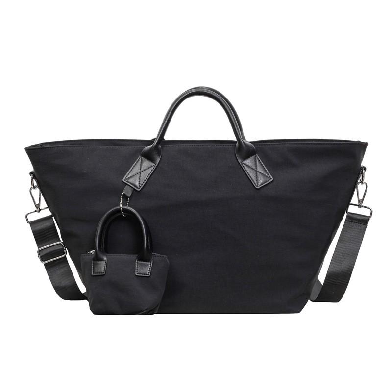 Large Capacity Canvas Travel Tote Bag Women Men Short Trip Overnight Carry-on Gym Commute Multi-Use Storage 36-55L