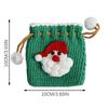 Coin Purse Christmas Drawstring Crochet Wallet Change Purse For Change Money Cash Jewelry Lipstick Earbuds Shopping