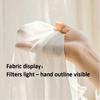 2PCS Sheer Curtains Christmas Gingerbread House Cookie Candy Print, Window Voile Panels for Bedroom Living Room Xmas Decor