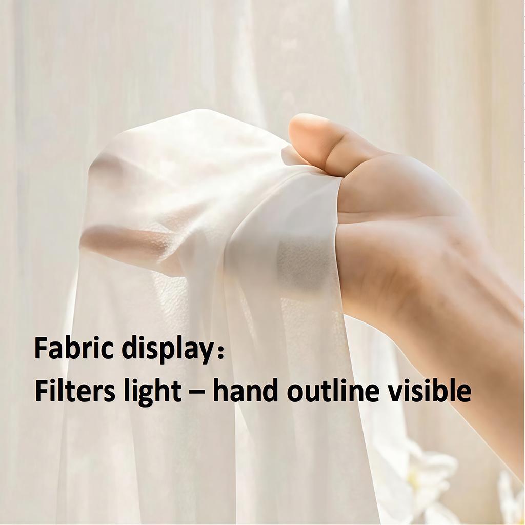 2PCS Sheer Curtains Christmas Gingerbread House Cookie Candy Print, Window Voile Panels for Bedroom Living Room Xmas Decor