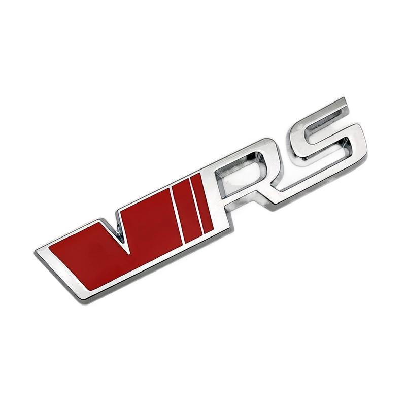 3D Metal Silver Black VRS Logo Emblem Car Mudguard Badge Trunk Decal for Skoda Fabia Kodiaq MK2 MK3 A7 A5 Sticker