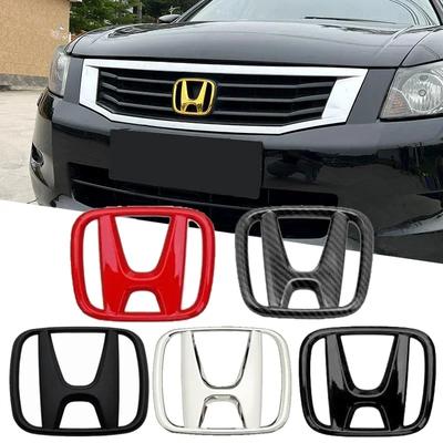 ABS Car Front Hood Grille Emblem Rear Trunk Badge Sticker for Civic Accord City XR-V CR-V STEPWGN Envix ODYSSEY VEZEL Fit