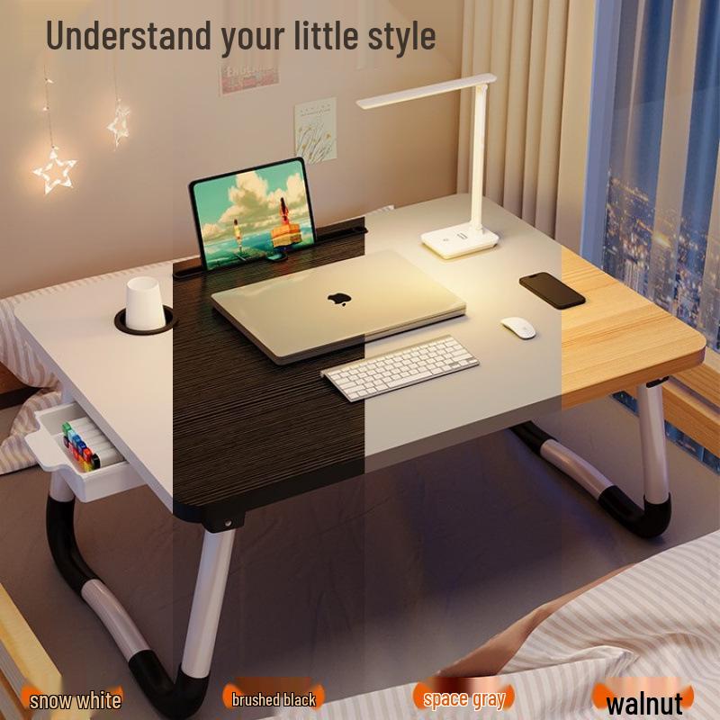 Foldable Bedside Laptop Desk - Lazy Stand & Study Table