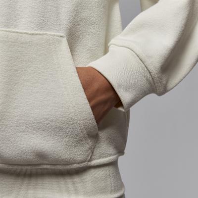 Women's Jordan Sweatshirts Women's Sail White/Sail White Hooded (Non-detachable) Moderate Straight Fit