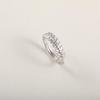 Elegante Anello Unisex Dorato a Spiga di Grano con Diamanti Micro-Incastonati - Stile di Lusso Senza Tempo