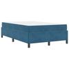 Bed Frame with Mattress Dark Blue 120 x 200 cm Fabric