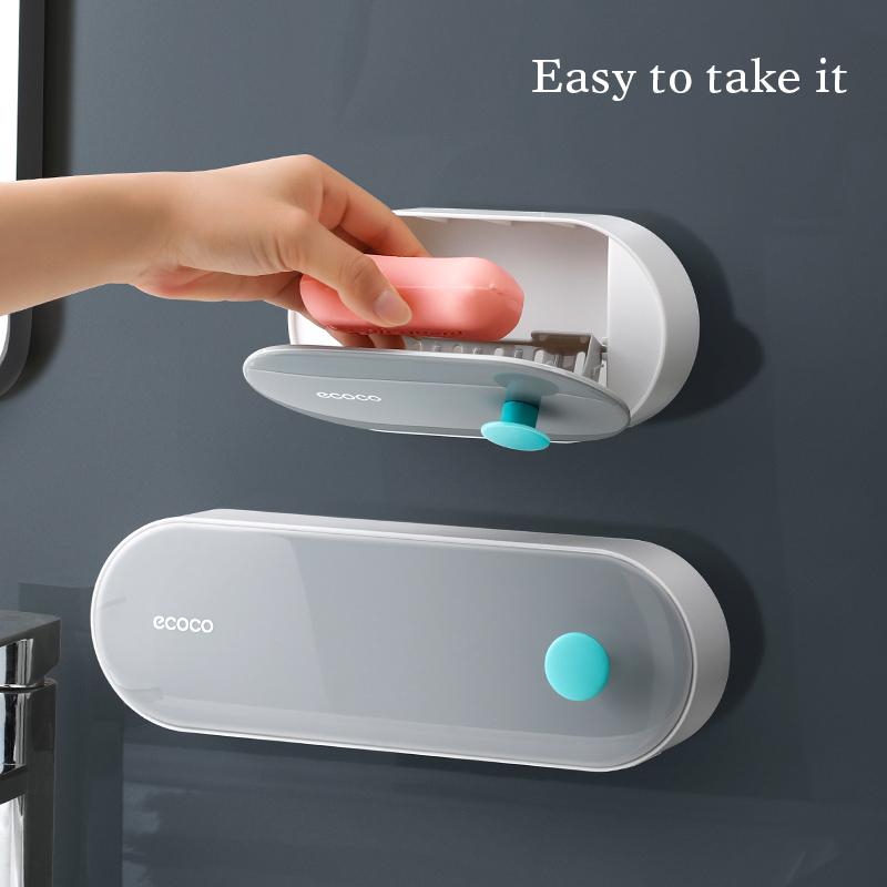 Nástěnný držák na mýdlo Magnetický držák na mýdlo Odkapávač na vodu Toaleta Koupelna Sprcha Nádobka na mýdlo