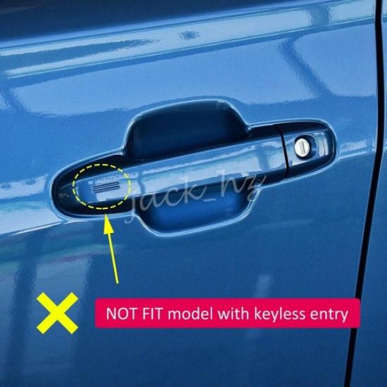 Chrome No Keyless Door Handle Cover Trims For Subaru Forester Impreza XV