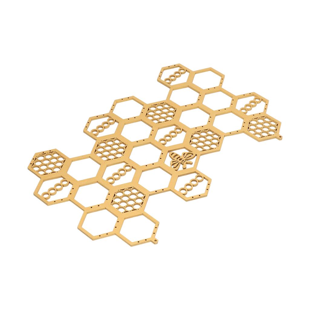 Raft de Expunere Cercei Material Plop Tip Stup Auriu Economie de Spațiu Durabil Bijuterii