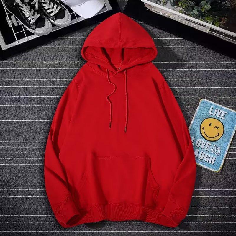 Men's Thickened Oversized Velvet Hoodie - Unisex Sweatshirt, Large Size