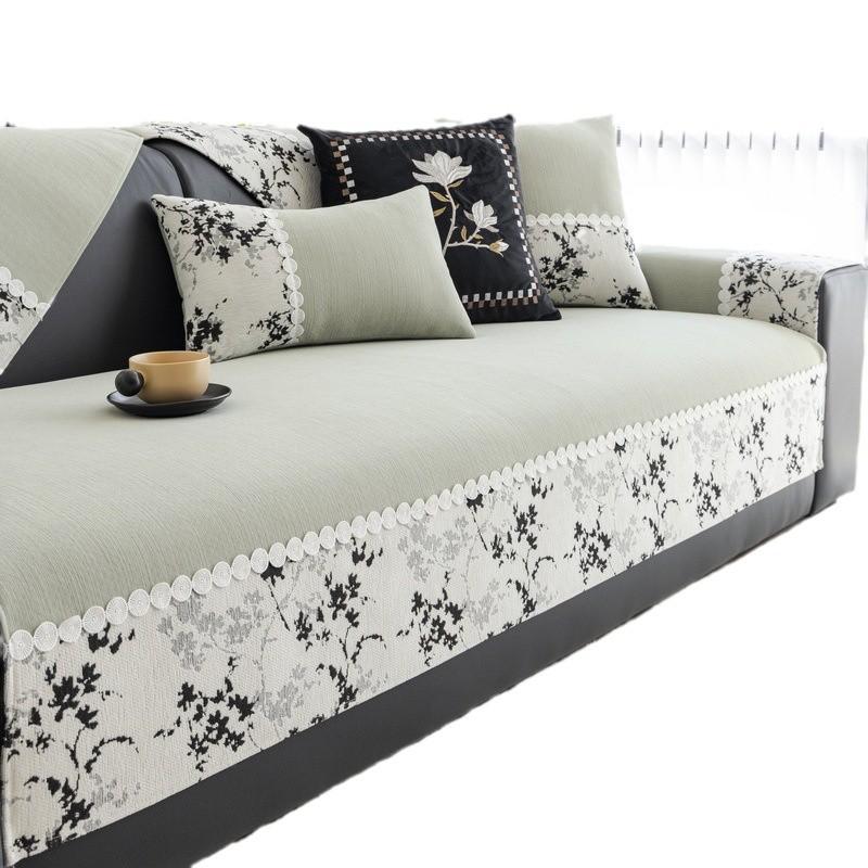 Light French Chenier Sofa Cushion, Universal In All Seasons, Non-Slip And Anti-Cat Scratching Sofa Cover, High-End New Chinese Seat Cushion