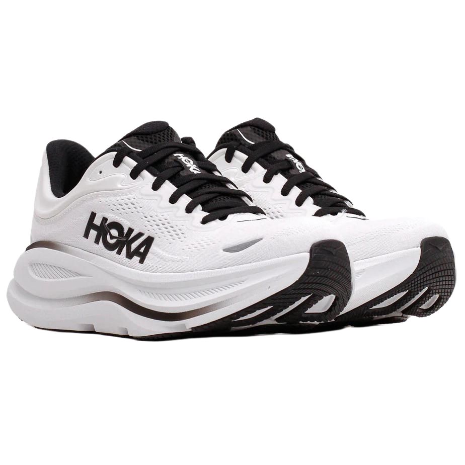 HOKA Bondi 9 White Black Men Sneakers 1162011-WBLC