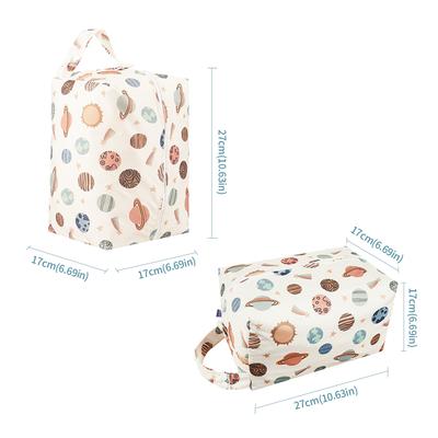 Pods de fraldas portáteis reutilizáveis, estampas de moda à prova d'água, pano úmido/seco, bolsa molhada, bolsa de viagem para armazenamento de mamãe