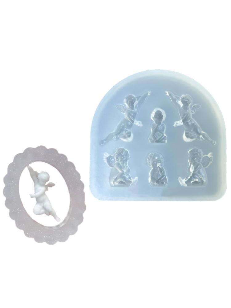 Multifuntional Silicone Mold Silicone Craft Molds Angel Shape Nail Art Decoration Moulds Suitable for Making Crafts