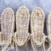 Straw Sandals for Men and Women Drift Beach Sandals Japanese Anime Cos Perform Hand-Woven Retro Shoes Male Summer Size 35-48
