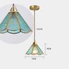Nordic Retro Glass Pendant Light Green Hanging Lamp Living Room Decor Luminaire Hall Bedroom Dining Room Indoor Fixture Lustre