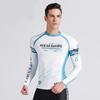 Mens Long Sleeve Rash Guard UPF 50 Quick Dry Swimwear Surfing Diving Swimming Sun Protection