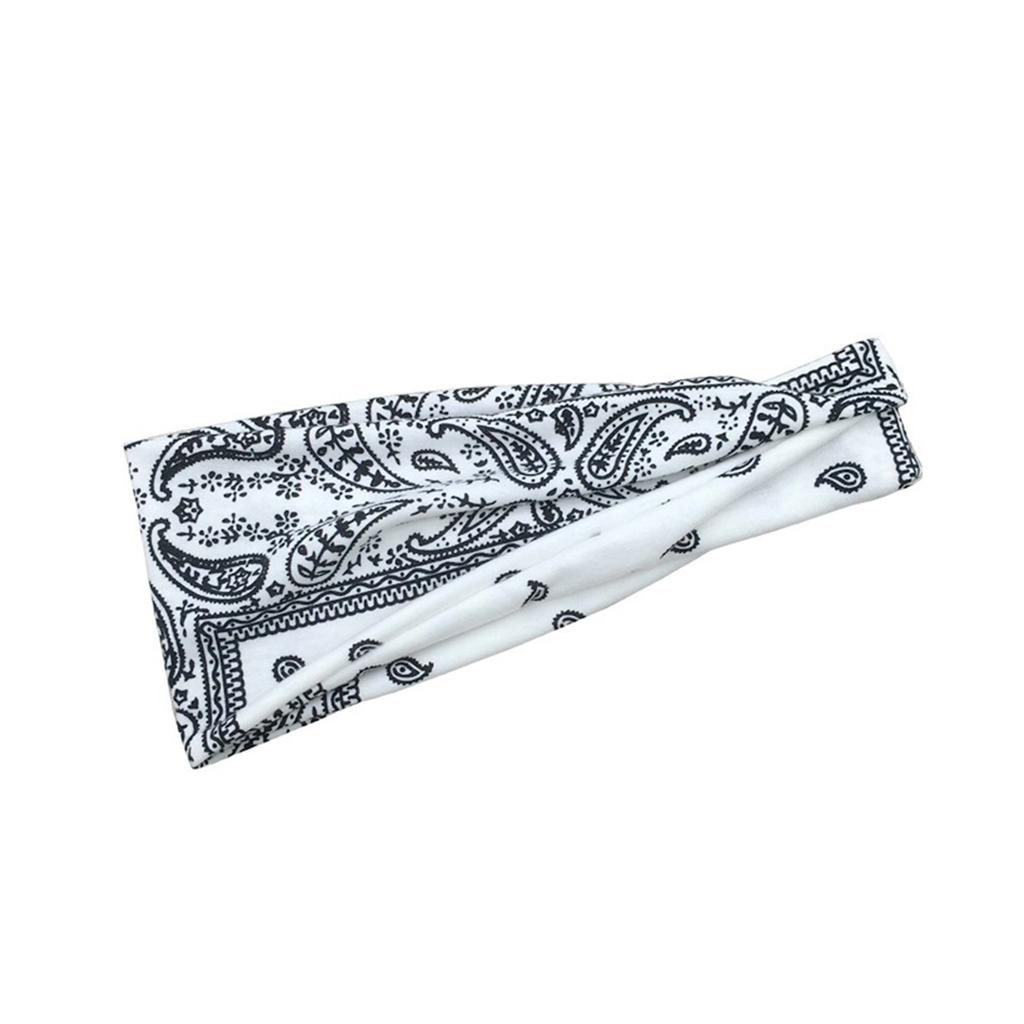 Boho Headbands Paisley Hair Bands Knoted Turban Headband Stretch Twist Head Wraps Stripe Cloth Head Bands for Women and Girls