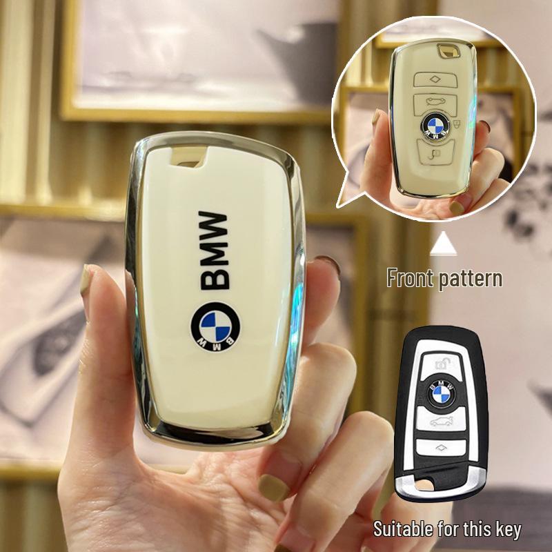 BMW Key Cover for 3, 5, X1, X2, X3, and X5 Series - Fits 1 Series, 320li, 325li, 530 Models.